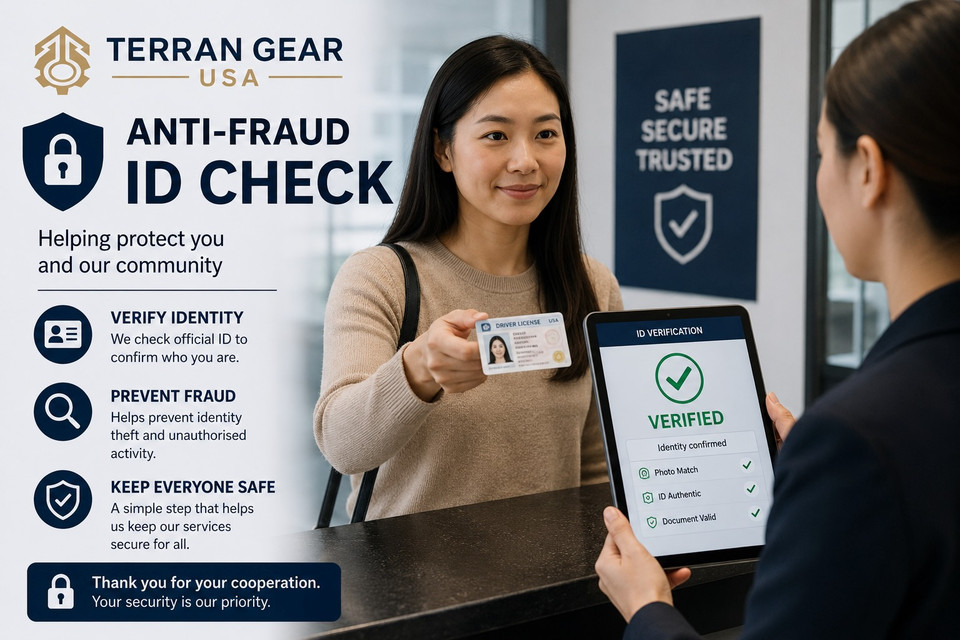Terran Gear USA Anti-Fraud ID Check