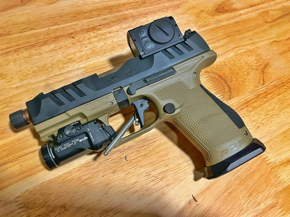 Mount your Aimpoint ACRO P-1 or P-2 on Walther PDP with New Style Optic Cut 2.0 using the ZR Tactical Solutions plate from Terran Gear USA. Type III anodized aluminum, includes stainless Torx-Plus hardware, CNC machined for perfect fit on serial numbers starting FDL9203, FDM0001, FDN3124 and later. Durable, low-profile red dot solution for PDP Gen 2 slides.