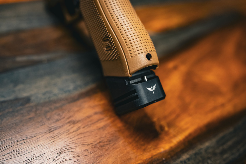 Add 5 rounds to your Glock 17 or 19X magazines with the ZR Tactical Solutions +5 Basepad from Terran Gear USA. Includes ISMI extra power spring, anodized black finish, proprietary detent system installs with Allen wrench. Compatible with OEM, KCI, ETS 17-round mags for 22-round capacity. Reliable, ergonomic upgrade for competition and defense.