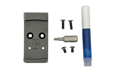 Precision 7075 aluminum optic plate for CZ P10 and Shadow 2 Compact with Holosun K and RMSc footprints.