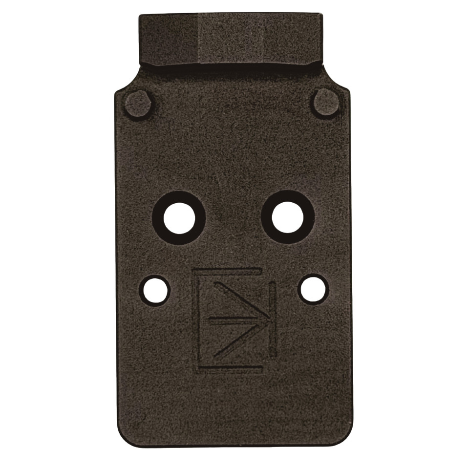 Calculated Kinetics DOGTAG optic plate for Walther PDP 2.0 and F Series with Trijicon RMR footprint.