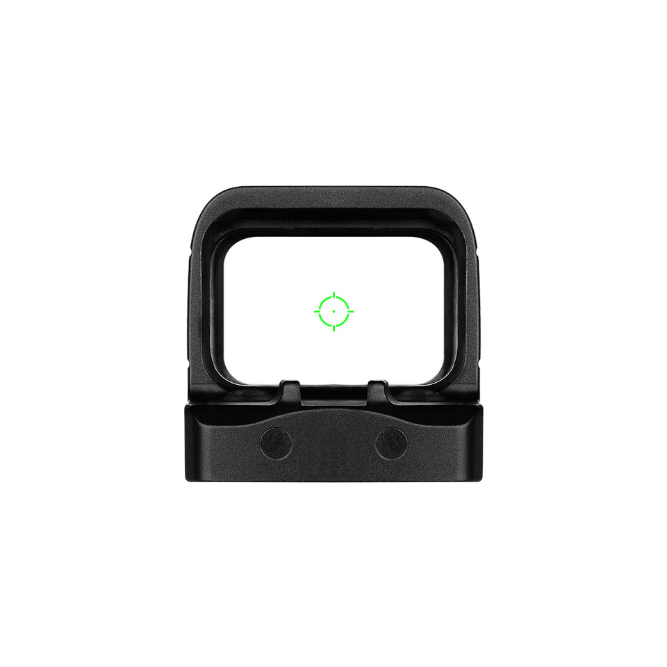Osight SE enclosed green dot optic with RMSc footprint, multi-reticle system, and side-loading battery. Faster target acquisition and ideal for concealed carry.