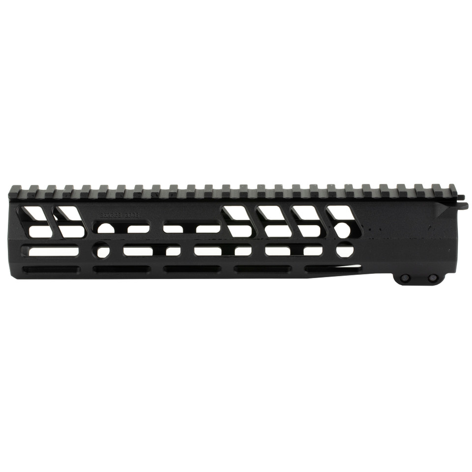 Sharps Bros 10-inch black M-LOK free-float handguard for AR-15 featuring 7 sides of mounting slots and full top rail.