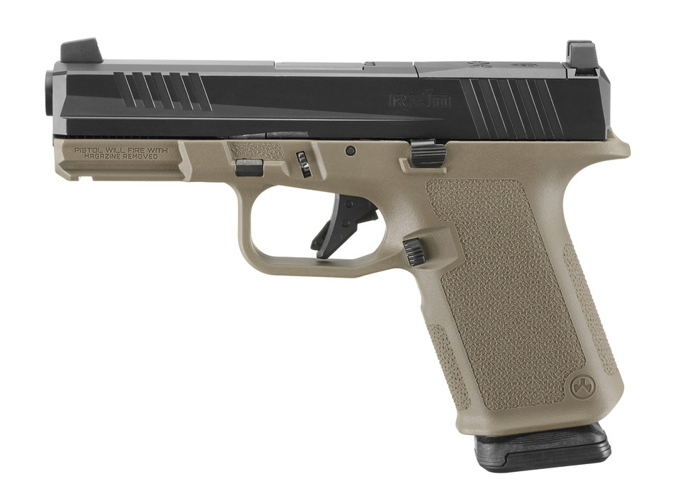 Buy the Ruger RXM 9mm pistol, a modular striker-fired handgun with Magpul grip, optics-ready slide, and 15+1 capacity. Perfect for home defense, carry, and customization.