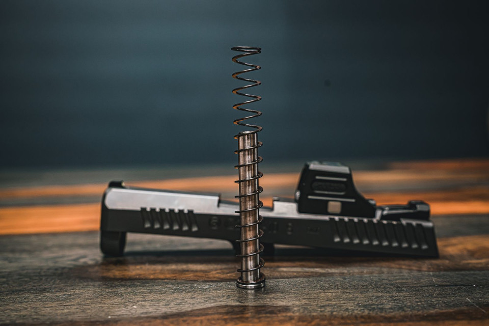 Upgrade your CZ P10S with the ZRTS heavy stainless guide rod featuring an 18lb flatwire recoil spring and improved recoil control.