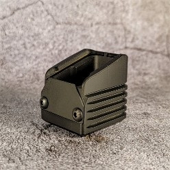Increase HK VP9 and P30 magazine capacity with the Border Special brass extension. Adds up to 5 rounds, includes spring, and is USPSA legal.