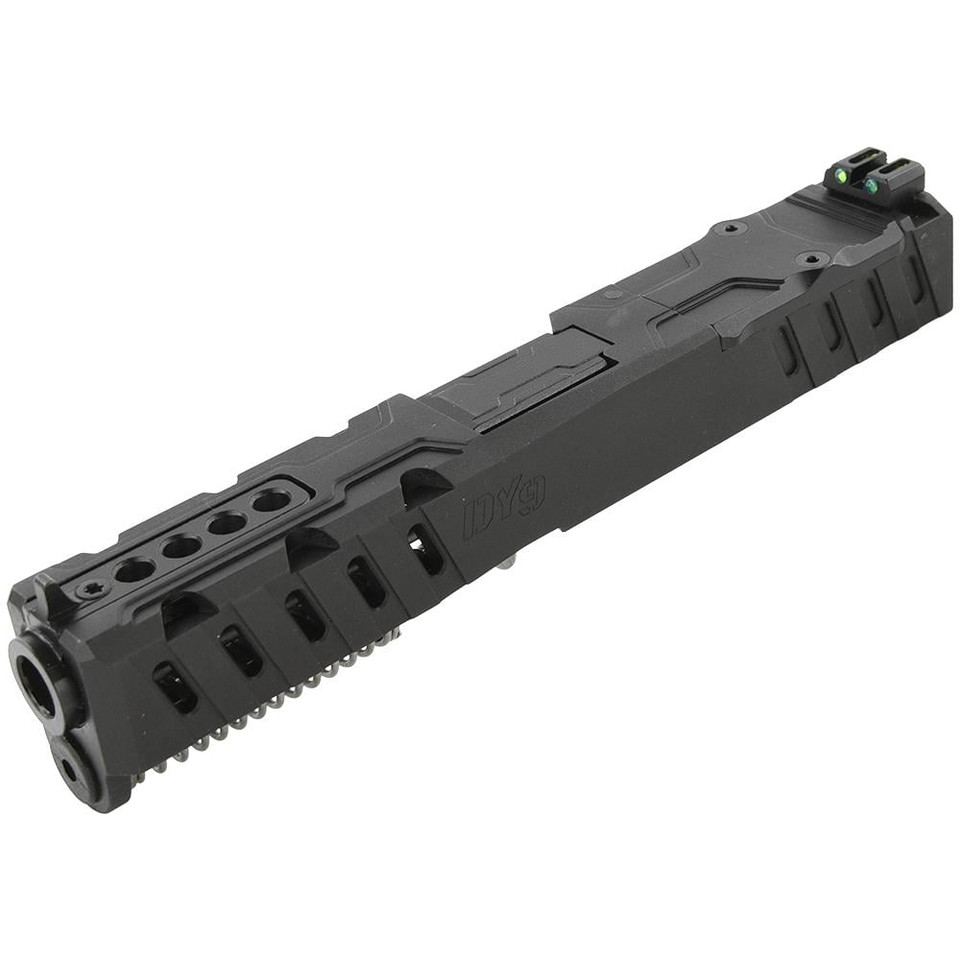 Derya Firearms Island Complete Upper 9mm with RMR cut and ported island barrel. Fits DY9 and Glock 19 Gen 4 frames for flatter shooting.
