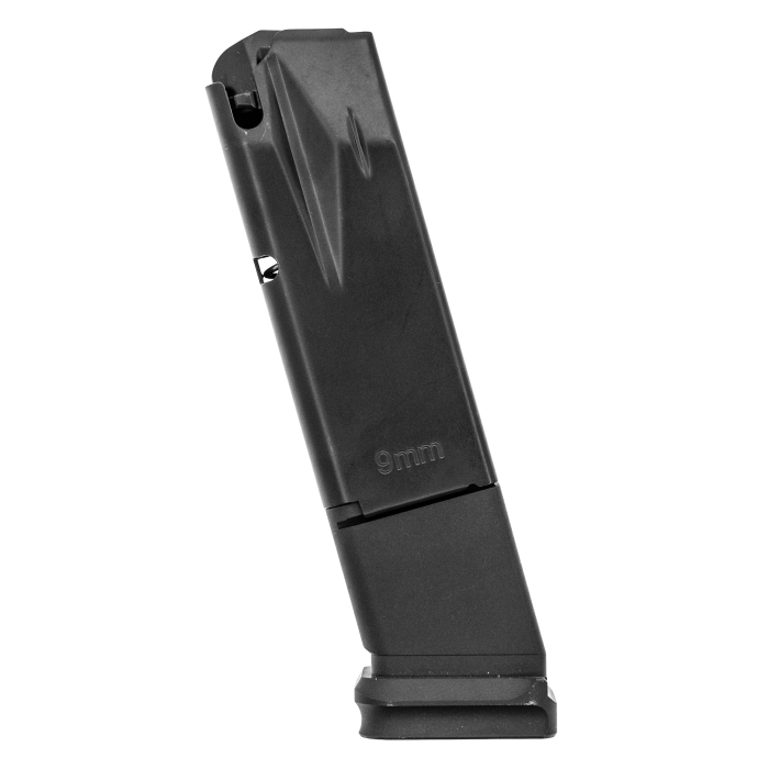 Genuine Walther PDP Full Size OEM 10-round 9mm magazine with durable aluminum construction, corrosion-resistant finish, and reliable factory performance.