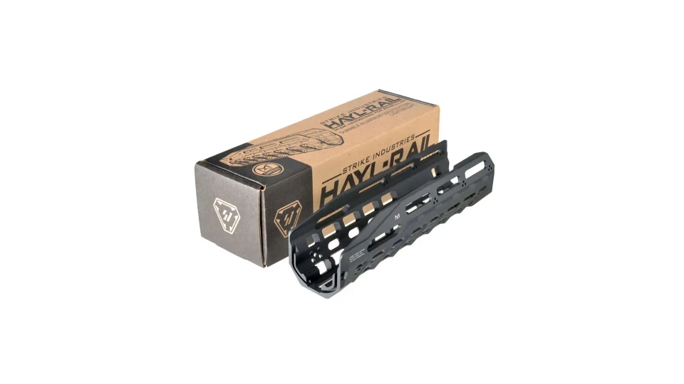 Upgrade your Benelli M4 with the Strike Industries HAYL M-LOK Handguard. Lightweight 6061 aluminum construction with drop-in installation and M-LOK compatibility.