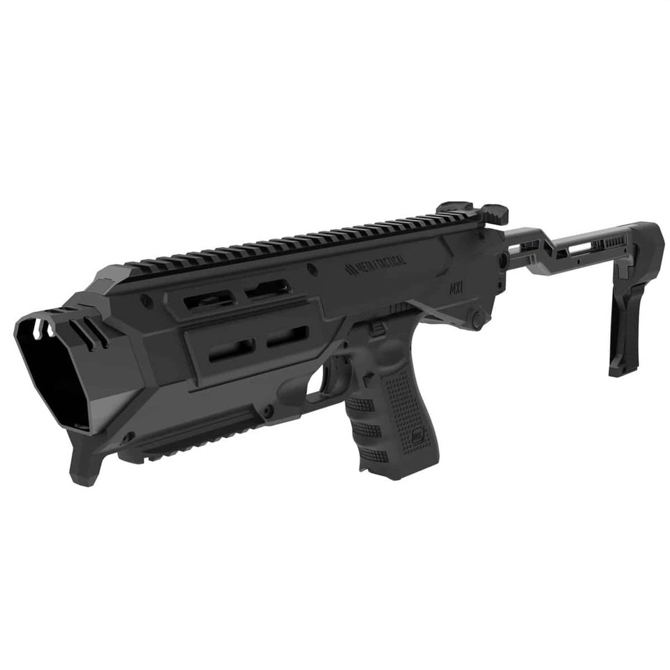 Upgrade your Glock, PSA Dagger, Polymer80 or Ruger RXM with the MX-1 Conversion Kit. Features AR-style charging, M-LOK, Picatinny rails and free shipping.
