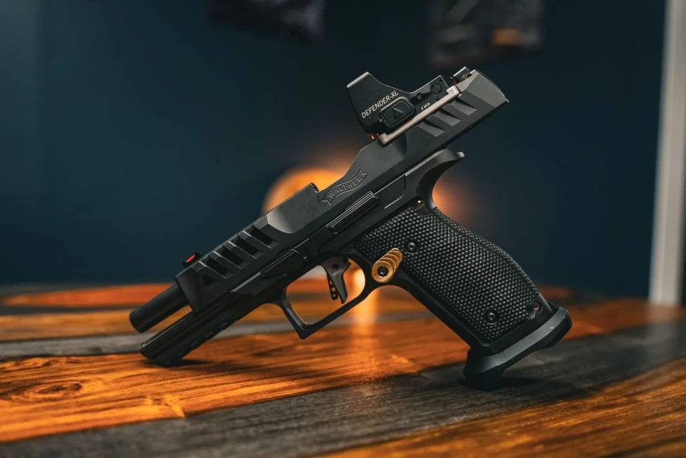 ZR Tactical Solutions Walther PDP Extended Mag Release with 6061 aluminum button and adjustable angle. Fits PDP, PPQ, Q4 and Q5 models.