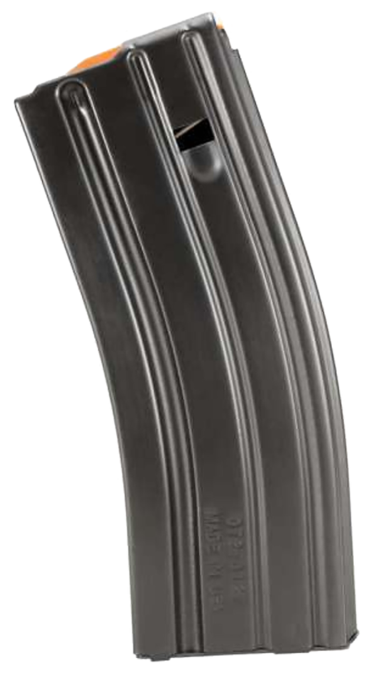 DURAMAG SS 10/30 AR-15 magazine holds 10 rounds in a full-length body. Stainless steel, T-360 coating, and orange follower for 5.56/.223/.300 BLK.