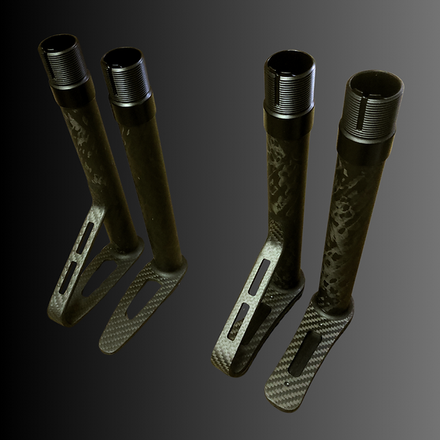 Smoke Composites carbon fiber fixed buttstocks reduce AR-platform weight with Mil-Spec compatibility, configurable fit, and custom length-of-pull options.