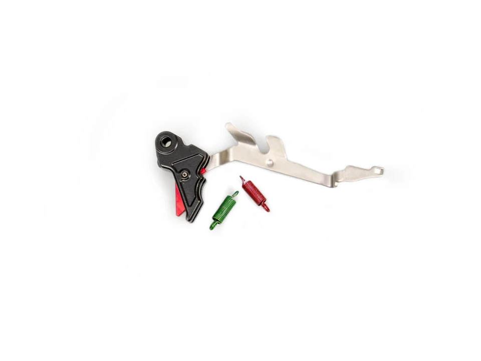 Upgrade your Walther PPQ, Q4, or Q5 SF with the Overwatch Precision TAC Trigger Kit. Reduces pre-travel by 58% and includes NP3 coated trigger bar and two springs.