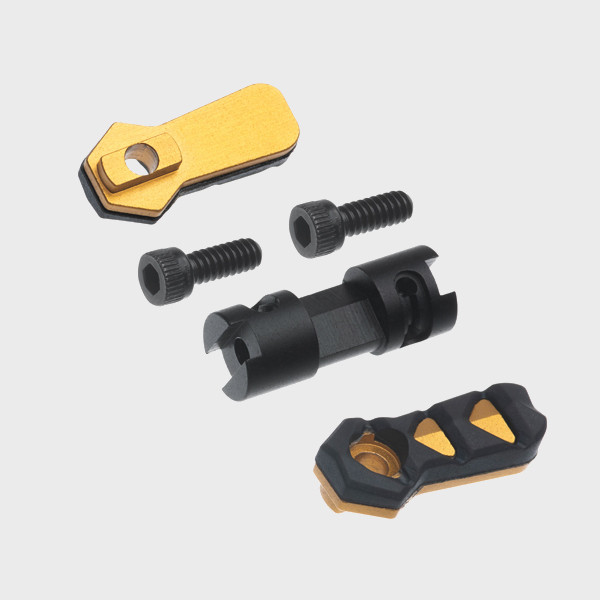 Shop the Tyrant CNC NexGen 45/90 AR-15 Ambidextrous Safety Selector. Features configurable 45° or 90° throw, rubber over-molded aluminum levers, and easy installation.