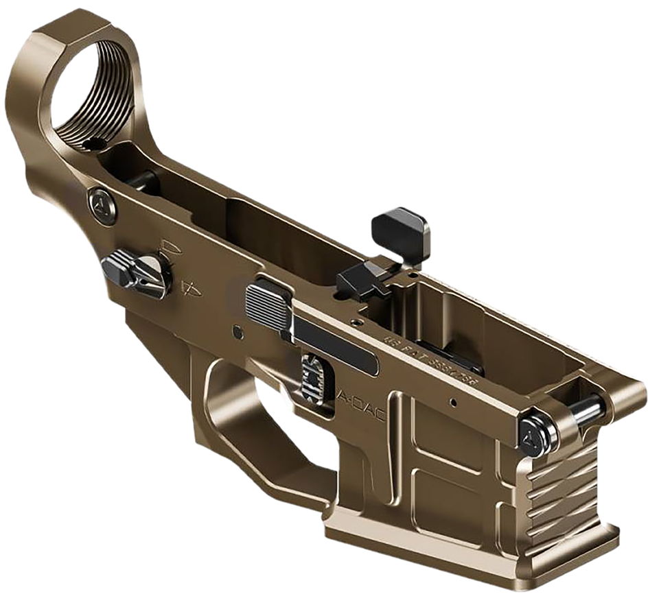 Shop the Radian Weapons A-DAC 15 billet ambidextrous lower receiver in Radian Brown (R0389). Features A-DAC bolt catch, Talon safety, and SART tensioner.