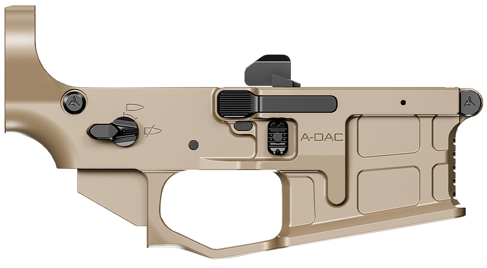 Shop the Radian Weapons A-DAC 15 billet ambidextrous lower receiver in Flat Dark Earth (R0390). Features A-DAC bolt catch, Talon safety, and SART tensioner.