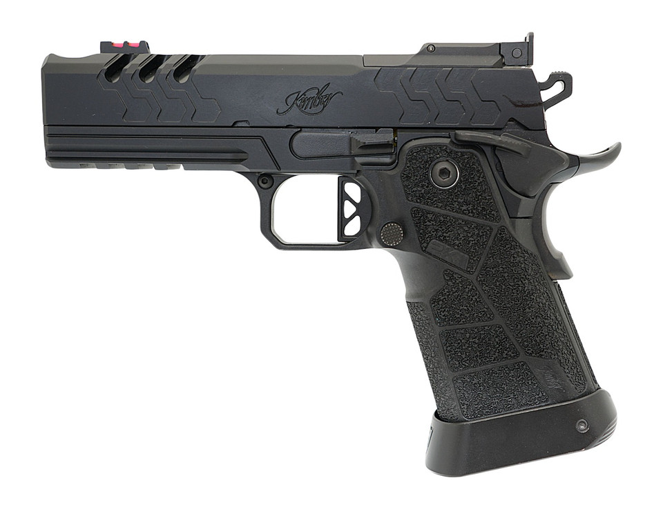 Shop the Kimber 2K11 Pro Comp Black California Compliant 9mm (3500073CA). Features integrated compensator, carbon fiber grip, RMR plate, and 10rd Mec-Gar mags.