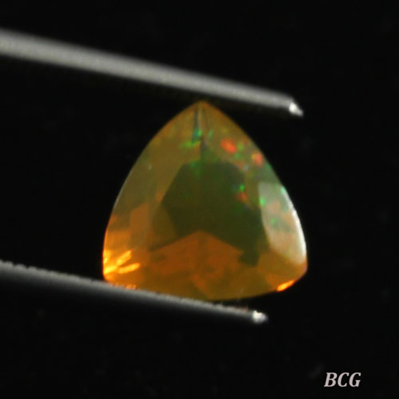 NATURAL ETHIOPAN OPAL Cut Faceted Superb Fire Oval Gemstone