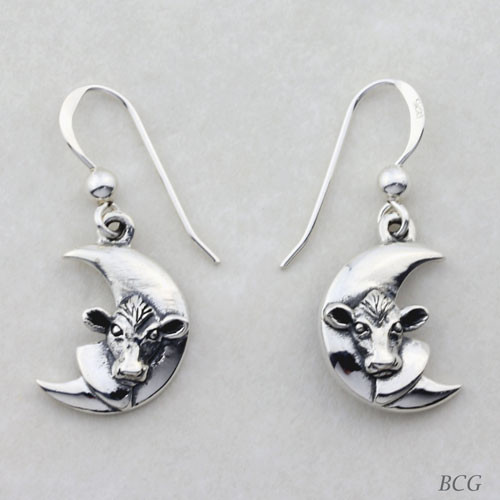 Luna - Moo-n Cow Earrings TER-1462