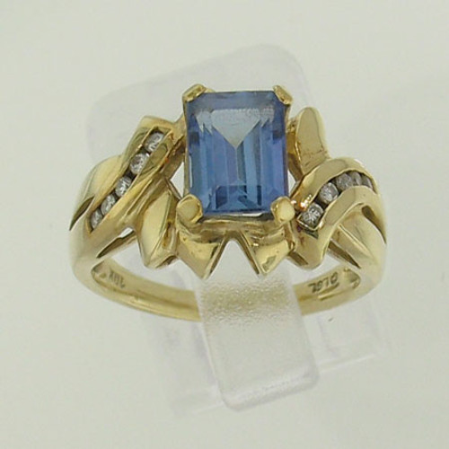 Tanzanite & Diamond Ring #RI-116