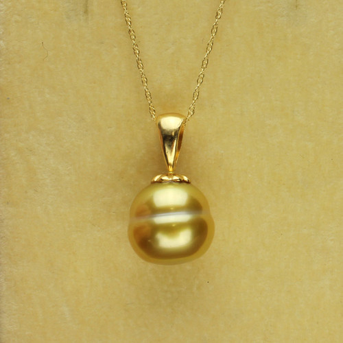 Golden South Sea Pearl Necklace GP-1133