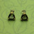 Beautiful, Natural Moldavite Earrings #705G