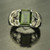 Genuine Moldavite Men's Ring #MDRI-763
