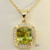 Sphene & Diamond Necklace #3400