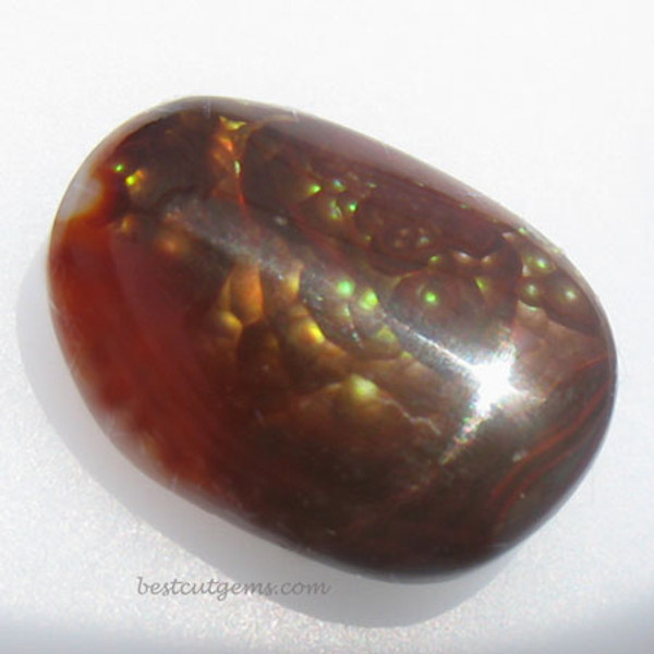 Fire Agate  #IT-1838 from Calvillo, Aguascalientes Mexico