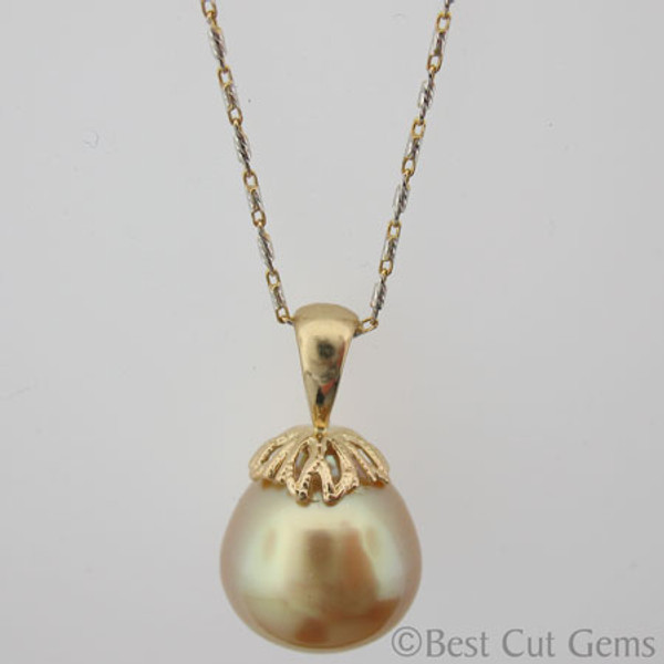 Golden South Sea Pearl Necklace GP-1121