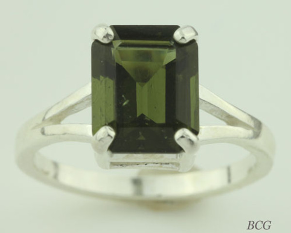 Genuine Moldavite Ring #0612
