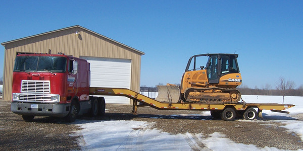 My Last Truck, Lowboy Trailer and Case 850K Bulldozer