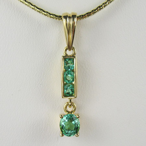 Emerald Pendant & Chain #282