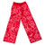 Royal Surge: Flared Mink Sweats - Red