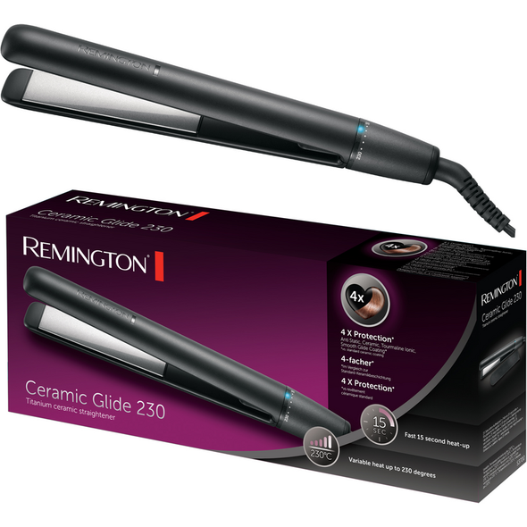 REMINGTON CERAMIC GLIDE 230 PIASTRA LUNGA 110 MM 8 TEMPERATURE DA 150 A 230°