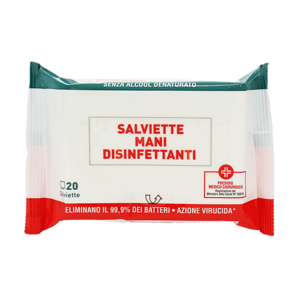 SPEEDY CARE 20 SALVIETTE MANI DISINFETTANTI ANTIBATTERICHE PMC  