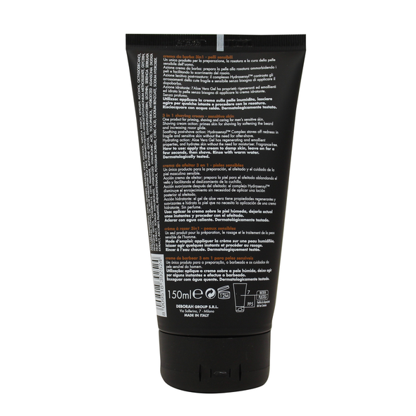 DERMOLAB UOMO CREMA DA BARBA 3in1 PELLI SENSIBILI 150 ML