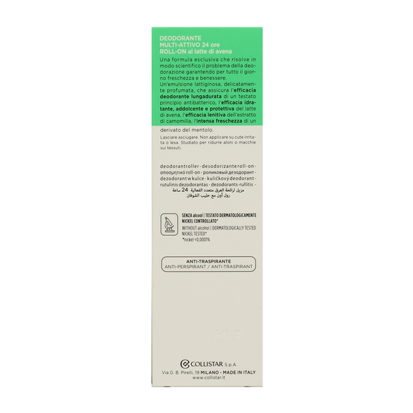 COLLISTAR DEODORANTE ROLL ON 24H LATTE DI AVENA 75 ML