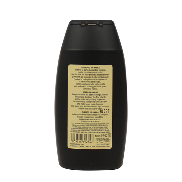 DERMOLAB UOMO BARBERSHOP SHAMPOO DA BARBA CON ATTIVO ANTIBATTERICO 120 ML