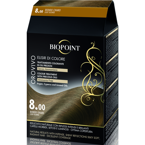 BIOPOINT OROVIVO COLORE SENZA AMMONIACA 8.00 BIONDO CHIARO