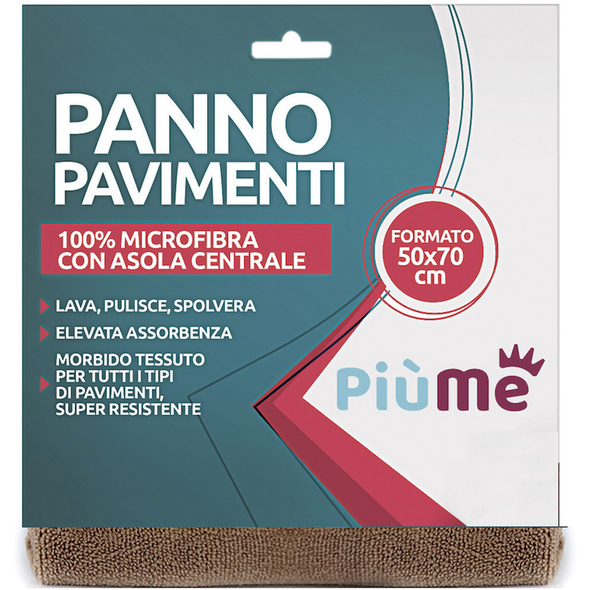 PIUME PANNO PAVIMENTI IN MICROFIBRA CON ASOLA 50x70 CM.