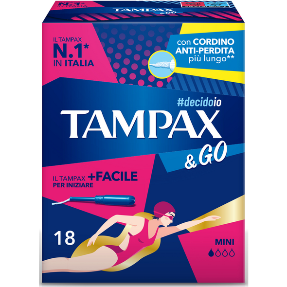 TAMPAX & GO MINI 18 PZ  ASSORBENTI INTERNI 