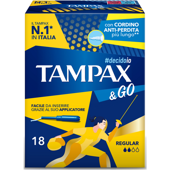 TAMPAX & GO ASSORBENTI INTERNI REGULAR 18 PZ 