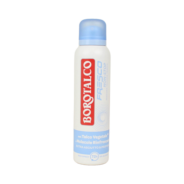 BOROTALCO FRESCO DEODORANTE SPRAY FRESCO NO STOP PROFUMO TALCATO FRESCO 150 ML