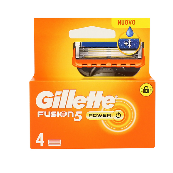 GILLETTE FUSION 5 POWER LAMETTE DI RICAMBIO PER RASOIO 4 PEZZI