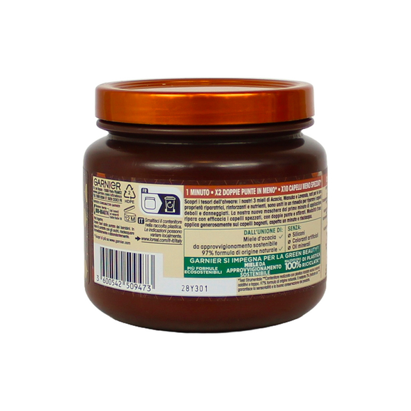 ULTRA DOLCE HAIR REMEDY MASCHERA RICOSTITUENTE CAPELLI DANNEGGIATI 340 ML TESORI DI MIELE
