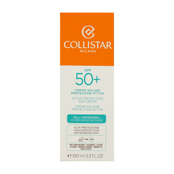 COLLISTAR SOLARE CREMA PROTEZIONE ATTIVA PELLI SENSIBILI SPF50+ 100 ML