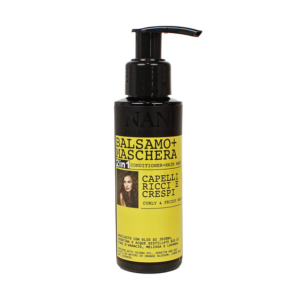 NANI' PROFESSIONAL BALSAMO + MASCHERA 2in1 CAPELLI RICCI e CRESPI CON OLIO DI JOJOBA 100 ML