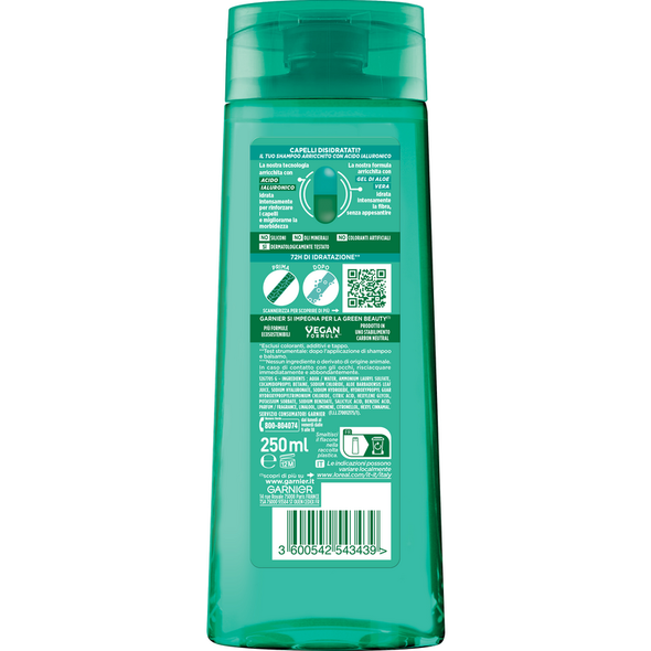 FRUCTIS SHAMPOO IDRATANTE ALOE HYDRA BOMB CAPELLI DISIDRATATI 250 ML.